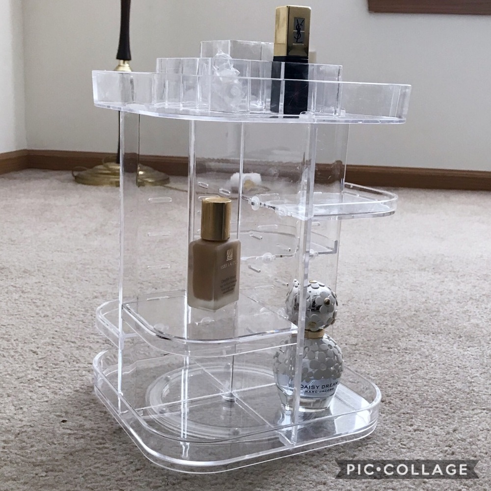 360 degree rotation makeup organizer
